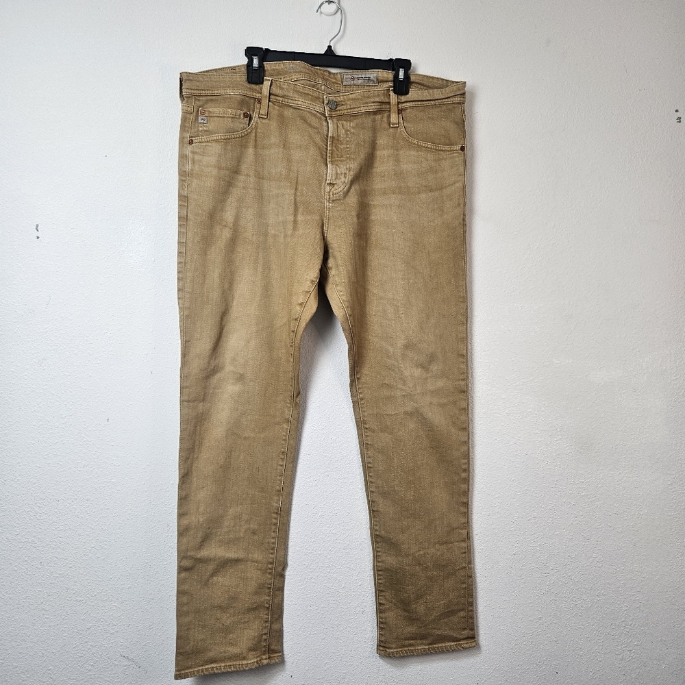 AG Adriano GOLDSCHMIED Jeans Tellis Stretch Slim-Fit Jeans in sand Tan 40R